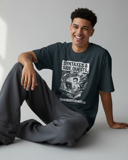 Syntaxes and Side Quests Unisex Classic Crew T-Shirt — Crazeo